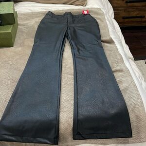 Spanx Leather like Flare pants
